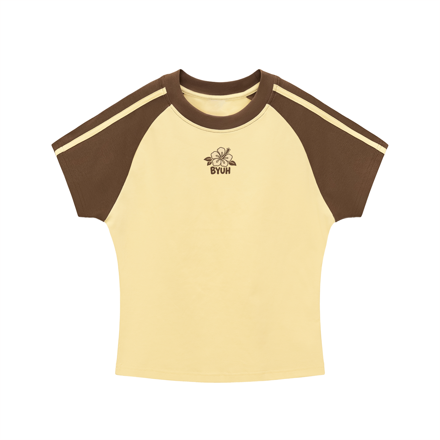 BYU Hawaii | Flower Striped Tee